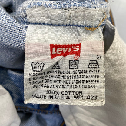 【現状渡し品】【メンズ】 LEVI’S リーバイス USA製 刻印544 97年製造 不均等Ｖ 90’S BUTTONFLY DENIM PANTS ボタンフライ デニム パンツ ズボン ボトムス 157-260720-ya-03-izu サイズ：30×34 カラー：ライトインディゴ 万代Net店