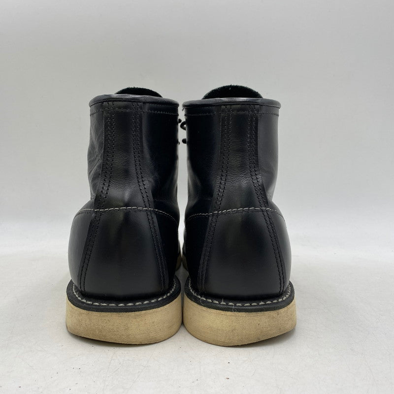 【中古品】【メンズ】 RED WING レッドウィング 6INCH CLASSIC MOC TO BOOT 8179 6インチ クラシック モックトゥ ブーツ 復刻犬タグ シューズ 靴 164-260511-as-20-izu サイズ：27cm カラー：ブラック 万代Net店