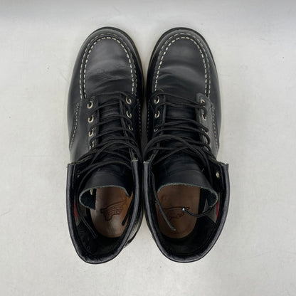 【中古品】【メンズ】 RED WING レッドウィング 6INCH CLASSIC MOC TO BOOT 8179 6インチ クラシック モックトゥ ブーツ 復刻犬タグ シューズ 靴 164-260511-as-20-izu サイズ：27cm カラー：ブラック 万代Net店