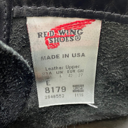 【中古品】【メンズ】 RED WING レッドウィング 6INCH CLASSIC MOC TO BOOT 8179 6インチ クラシック モックトゥ ブーツ 復刻犬タグ シューズ 靴 164-260511-as-20-izu サイズ：27cm カラー：ブラック 万代Net店