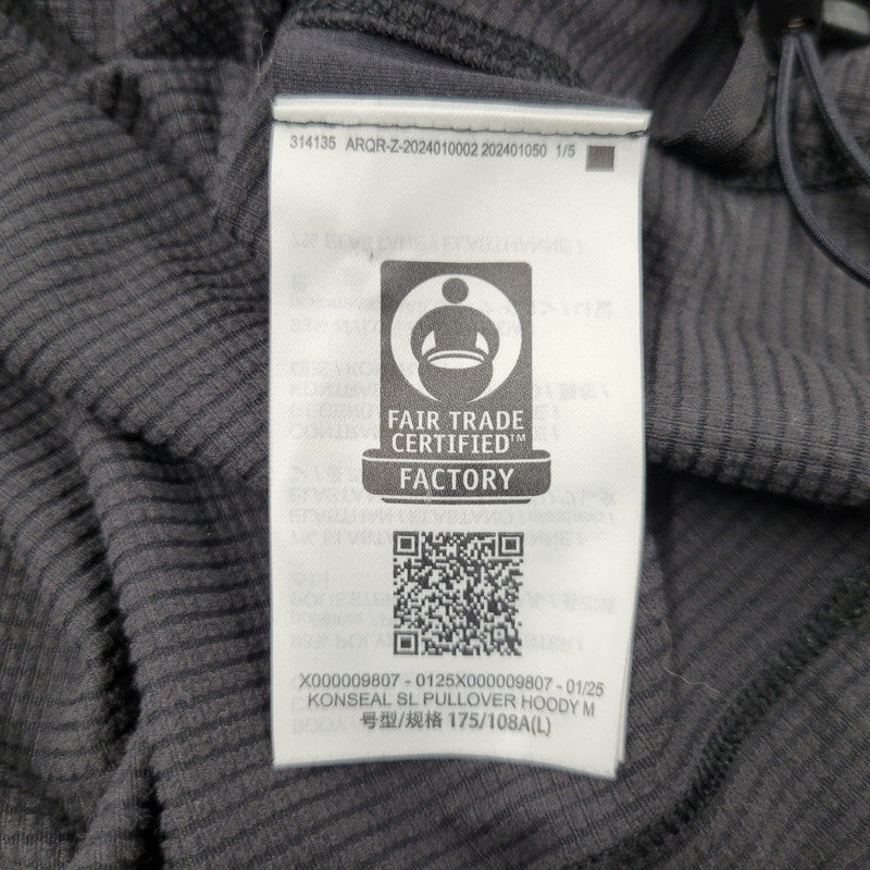 【中古美品】【メンズ】 ARC'TERYX アークテリクス KONSEAL SL PULLOVER HOODY M X000009807 コンシール SL プルオーバー フーディ パーカー 144-260512-as-11-izu サイズ：L カラー：ブラック 万代Net店