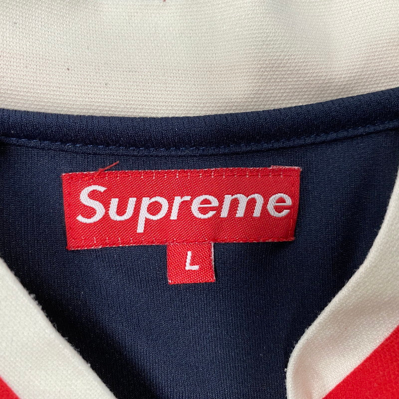 【中古品】【メンズ】 OLD SUPREME オールドシュプリーム SOCCER JERSEY サッカー ジャージー USA製 紙タグ 半袖 149-260511-as-01-izu サイズ：L カラー：ネイビー 万代Net店