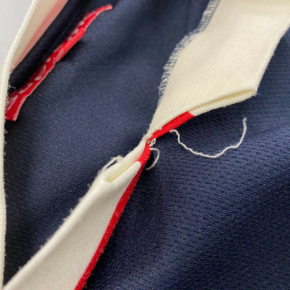 【中古品】【メンズ】 OLD SUPREME オールドシュプリーム SOCCER JERSEY サッカー ジャージー USA製 紙タグ 半袖 149-260511-as-01-izu サイズ：L カラー：ネイビー 万代Net店