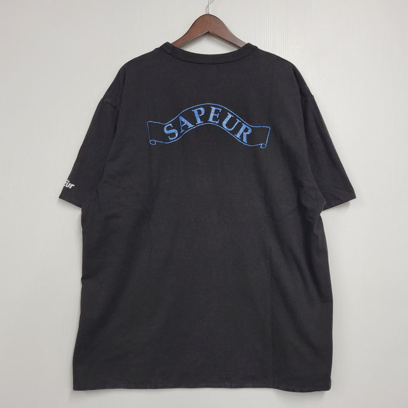 【中古品】【メンズ】 SAPEUR サプール A0025-237 REVERSIBLE SS TEE リバーシブル ショートスリーブ ティー トップス 半袖 142-260511-cs-15-izu サイズ：XL カラー：ブルー/ブラック 万代Net店