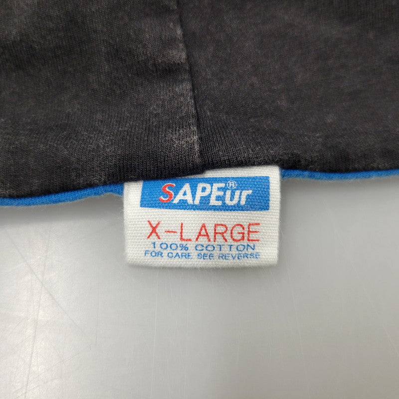 【中古品】【メンズ】 SAPEUR サプール A0025-237 REVERSIBLE SS TEE リバーシブル ショートスリーブ ティー トップス 半袖 142-260511-cs-15-izu サイズ：XL カラー：ブルー/ブラック 万代Net店