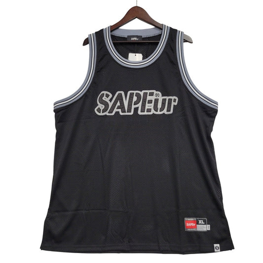 【中古美品】【メンズ】 SAPEUR サプール A0023-344 BASKET TANK TOP バスケット タンクトップ トップス 142-260511-cs-16-izu サイズ：XL カラー：ブラック 万代Net店