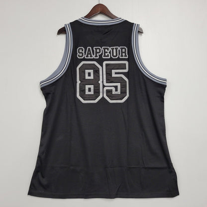 【中古美品】【メンズ】 SAPEUR サプール A0023-344 BASKET TANK TOP バスケット タンクトップ トップス 142-260511-cs-16-izu サイズ：XL カラー：ブラック 万代Net店