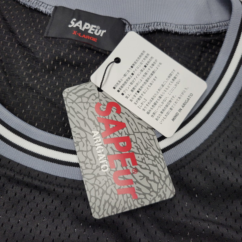 【中古美品】【メンズ】 SAPEUR サプール A0023-344 BASKET TANK TOP バスケット タンクトップ トップス 142-260511-cs-16-izu サイズ：XL カラー：ブラック 万代Net店
