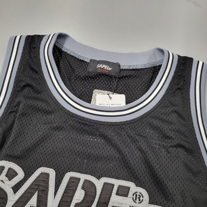 【中古美品】【メンズ】 SAPEUR サプール A0023-344 BASKET TANK TOP バスケット タンクトップ トップス 142-260511-cs-16-izu サイズ：XL カラー：ブラック 万代Net店