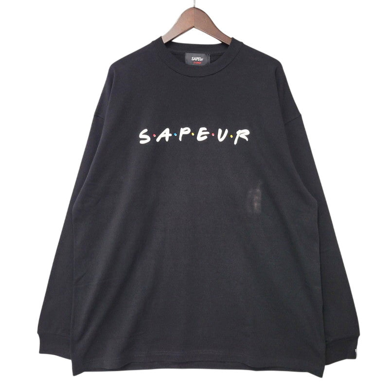 【中古品】【メンズ】 SAPEUR サプール A0023-435 FRIENDSHIP LS TEE フレンドシップ ロングスリーブ ティー トップス 長袖 142-260511-cs-14-izu サイズ：XL カラー：ブラック 万代Net店