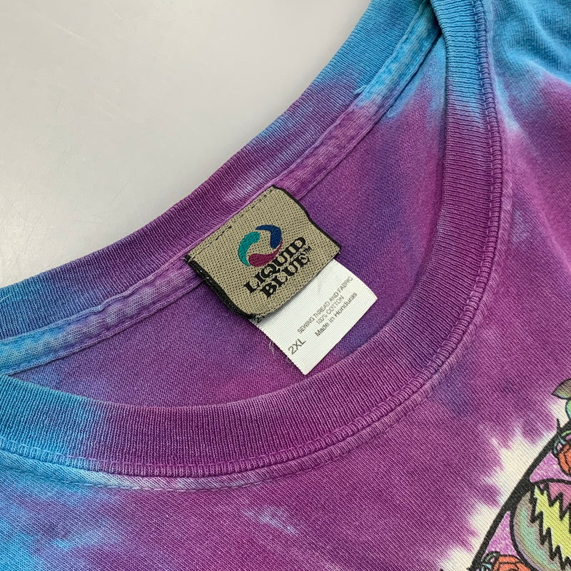 【中古品】【メンズ】 LIQUID BLUE リキッド・ブルー ホンジュラス製 GRATEFUL DEAD TIE DYE PRINT TEE グレイトフル・デッド タイダイ プリント Tシャツ トップス 半袖 146-260521-ya-21-izu サイズ：2XL カラー：マルチ 万代Net店