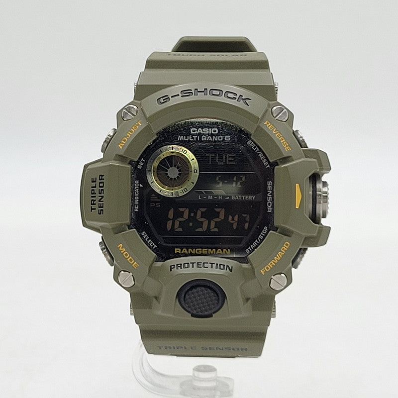 【中古品】【メンズ/レディース】 G-SHOCK ジーショック RANGEMAN SOLAR DIGITAL GW-9400-3DR レンジマン ソーラー デジタル 腕時計 196-260512-as-27-izu カラー：カーキ 万代Net店