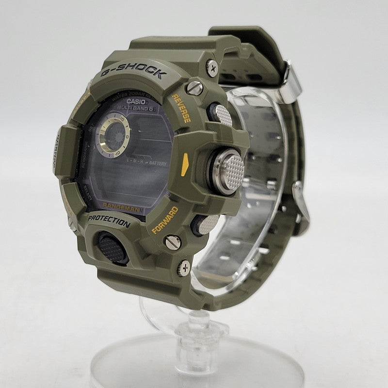 【中古品】【メンズ/レディース】 G-SHOCK ジーショック RANGEMAN SOLAR DIGITAL GW-9400-3DR レンジマン ソーラー デジタル 腕時計 196-260512-as-27-izu カラー：カーキ 万代Net店