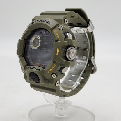 【中古品】【メンズ/レディース】 G-SHOCK ジーショック RANGEMAN SOLAR DIGITAL GW-9400-3DR レンジマン ソーラー デジタル 腕時計 196-260512-as-27-izu カラー：カーキ 万代Net店