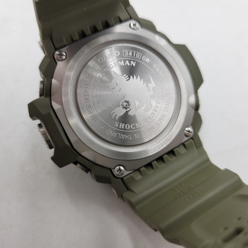 【中古品】【メンズ/レディース】 G-SHOCK ジーショック RANGEMAN SOLAR DIGITAL GW-9400-3DR レンジマン ソーラー デジタル 腕時計 196-260512-as-27-izu カラー：カーキ 万代Net店