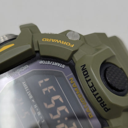 【中古品】【メンズ/レディース】 G-SHOCK ジーショック RANGEMAN SOLAR DIGITAL GW-9400-3DR レンジマン ソーラー デジタル 腕時計 196-260512-as-27-izu カラー：カーキ 万代Net店