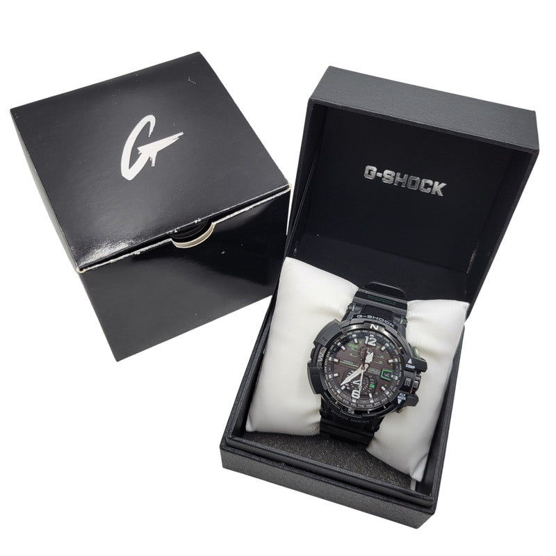 【中古品】【メンズ/レディース】 G-SHOCK ジーショック GRAVITYMASTER SOLAR ANALOG GW-A1100 グラビティマスター ソーラー アナログ 腕時計 196-260512-as-26-izu サイズ：48.4 × 53.8 × 17.3 mm カラー：ブラック 万代Net店