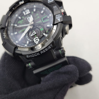 【中古品】【メンズ/レディース】 G-SHOCK ジーショック GRAVITYMASTER SOLAR ANALOG GW-A1100 グラビティマスター ソーラー アナログ 腕時計 196-260512-as-26-izu サイズ：48.4 × 53.8 × 17.3 mm カラー：ブラック 万代Net店