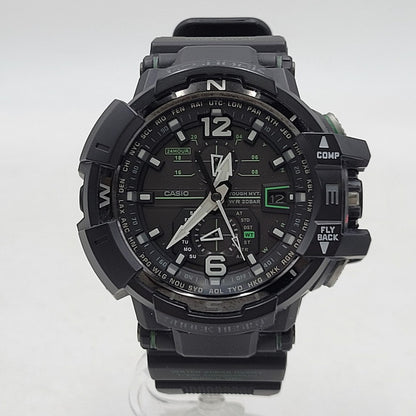 【中古品】【メンズ/レディース】 G-SHOCK ジーショック GRAVITYMASTER SOLAR ANALOG GW-A1100 グラビティマスター ソーラー アナログ 腕時計 196-260512-as-26-izu サイズ：48.4 × 53.8 × 17.3 mm カラー：ブラック 万代Net店