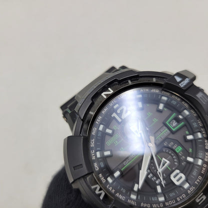 【中古品】【メンズ/レディース】 G-SHOCK ジーショック GRAVITYMASTER SOLAR ANALOG GW-A1100 グラビティマスター ソーラー アナログ 腕時計 196-260512-as-26-izu サイズ：48.4 × 53.8 × 17.3 mm カラー：ブラック 万代Net店