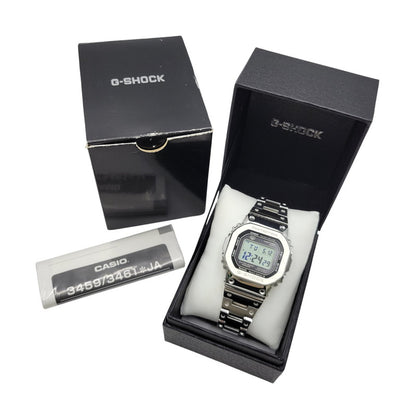 【中古品】【メンズ/レディース】 G-SHOCK ジーショック FULL METAL SOLAR DIGITAL GMW-B5000 フルメタル ソーラー デジタル 腕時計 196-260512-as-25-izu サイズ：49.3 × 43.2 × 13 mm カラー：シルバー 万代Net店