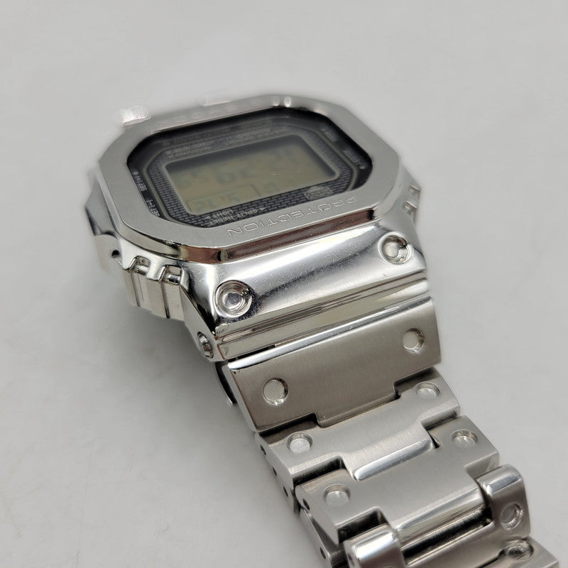 【中古品】【メンズ/レディース】 G-SHOCK ジーショック FULL METAL SOLAR DIGITAL GMW-B5000 フルメタル ソーラー デジタル 腕時計 196-260512-as-25-izu サイズ：49.3 × 43.2 × 13 mm カラー：シルバー 万代Net店