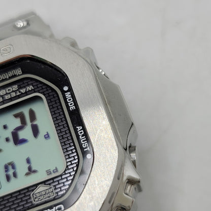 【中古品】【メンズ/レディース】 G-SHOCK ジーショック FULL METAL SOLAR DIGITAL GMW-B5000 フルメタル ソーラー デジタル 腕時計 196-260512-as-25-izu サイズ：49.3 × 43.2 × 13 mm カラー：シルバー 万代Net店
