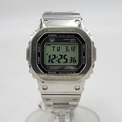 【中古品】【メンズ/レディース】 G-SHOCK ジーショック FULL METAL SOLAR DIGITAL GMW-B5000 フルメタル ソーラー デジタル 腕時計 196-260512-as-25-izu サイズ：49.3 × 43.2 × 13 mm カラー：シルバー 万代Net店