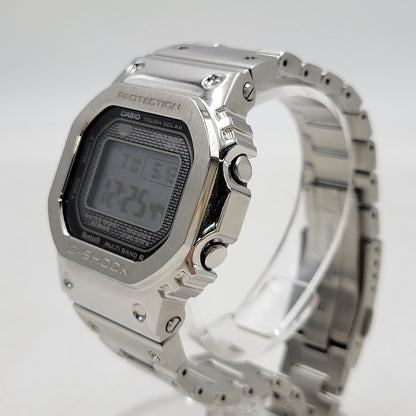 【中古品】【メンズ/レディース】 G-SHOCK ジーショック FULL METAL SOLAR DIGITAL GMW-B5000 フルメタル ソーラー デジタル 腕時計 196-260512-as-25-izu サイズ：49.3 × 43.2 × 13 mm カラー：シルバー 万代Net店
