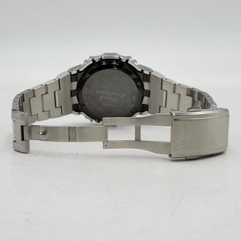 【中古品】【メンズ/レディース】 G-SHOCK ジーショック FULL METAL SOLAR DIGITAL GMW-B5000 フルメタル ソーラー デジタル 腕時計 196-260512-as-25-izu サイズ：49.3 × 43.2 × 13 mm カラー：シルバー 万代Net店