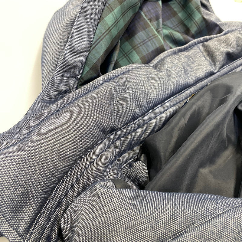 【中古品】【メンズ】 FRED PERRY フレッドペリー F2405 HOODED DOWN JACKET フーデッド ダウン ジャケット アウター 141-260712-ya-09-izu サイズ：M カラー：ネイビー 万代Net店