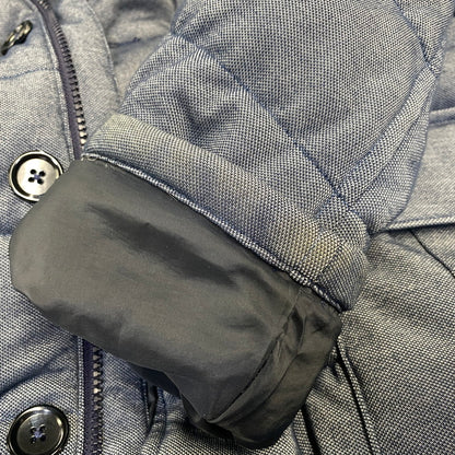 【中古品】【メンズ】 FRED PERRY フレッドペリー F2405 HOODED DOWN JACKET フーデッド ダウン ジャケット アウター 141-260712-ya-09-izu サイズ：M カラー：ネイビー 万代Net店