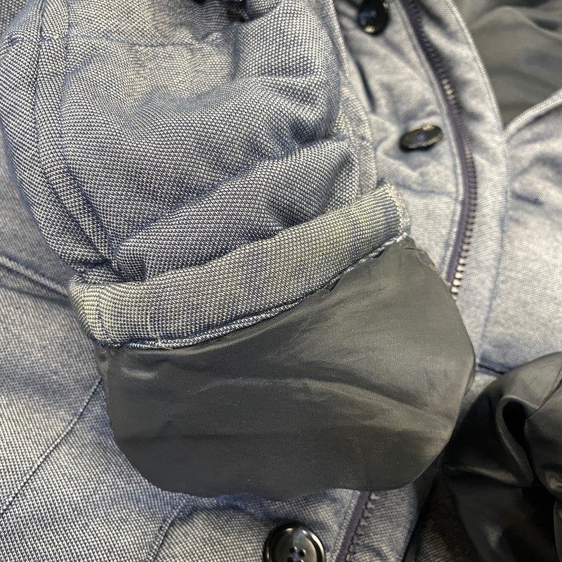 【中古品】【メンズ】 FRED PERRY フレッドペリー F2405 HOODED DOWN JACKET フーデッド ダウン ジャケット アウター 141-260712-ya-09-izu サイズ：M カラー：ネイビー 万代Net店