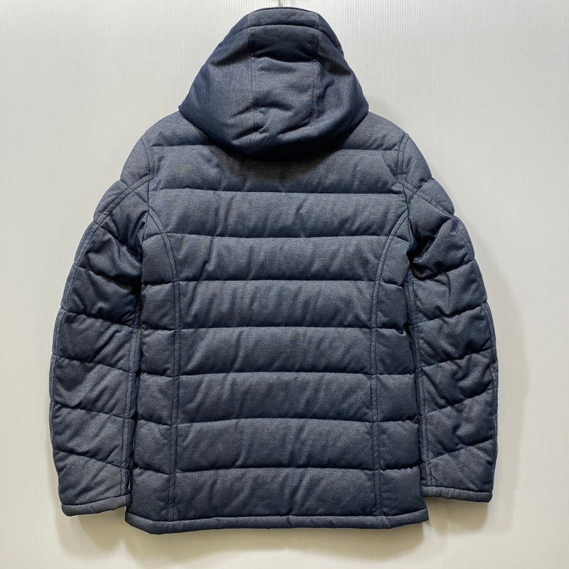 【中古品】【メンズ】 FRED PERRY フレッドペリー F2405 HOODED DOWN JACKET フーデッド ダウン ジャケット アウター 141-260712-ya-09-izu サイズ：M カラー：ネイビー 万代Net店