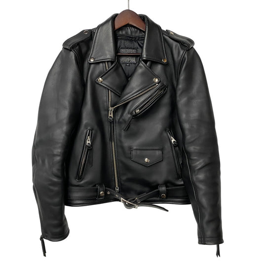 【中古品】【メンズ】 KADOYA カドヤ K'S LEATHER レザー DOUBLE RIDERS JACKET ダブルライダース ジャケット アウター 145-260512-ya-09-izu サイズ：S カラー：BLACK 万代Net店