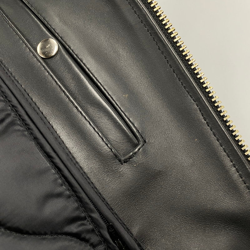 【中古品】【メンズ】 KADOYA カドヤ K'S LEATHER レザー DOUBLE RIDERS JACKET ダブルライダース ジャケット アウター 145-260512-ya-09-izu サイズ：S カラー：BLACK 万代Net店