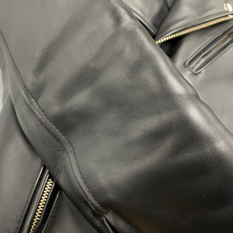【中古品】【メンズ】 KADOYA カドヤ K'S LEATHER レザー DOUBLE RIDERS JACKET ダブルライダース ジャケット アウター 145-260512-ya-09-izu サイズ：S カラー：BLACK 万代Net店
