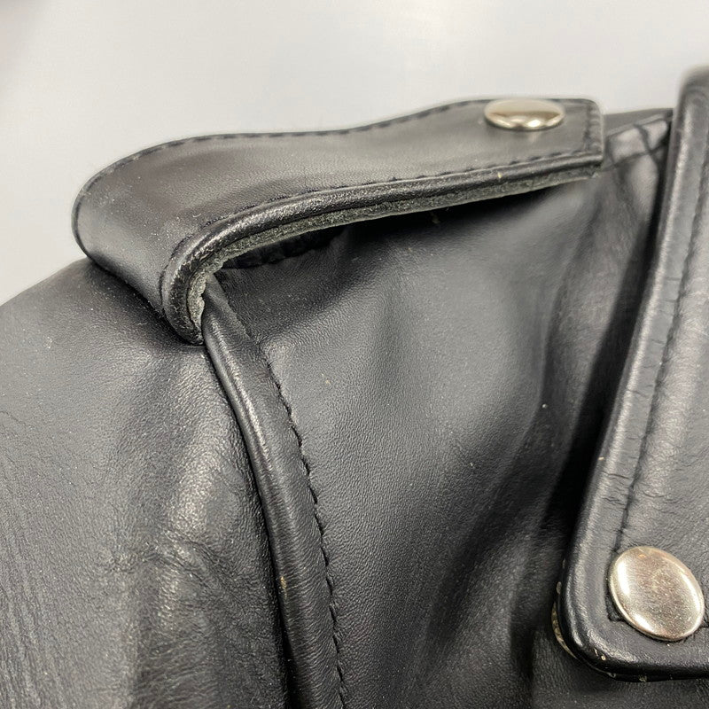 【中古品】【メンズ】 KADOYA カドヤ K'S LEATHER レザー DOUBLE RIDERS JACKET ダブルライダース ジャケット アウター 145-260512-ya-09-izu サイズ：S カラー：BLACK 万代Net店