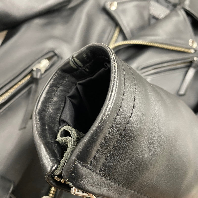 【中古品】【メンズ】 KADOYA カドヤ K'S LEATHER レザー DOUBLE RIDERS JACKET ダブルライダース ジャケット アウター 145-260512-ya-09-izu サイズ：S カラー：BLACK 万代Net店