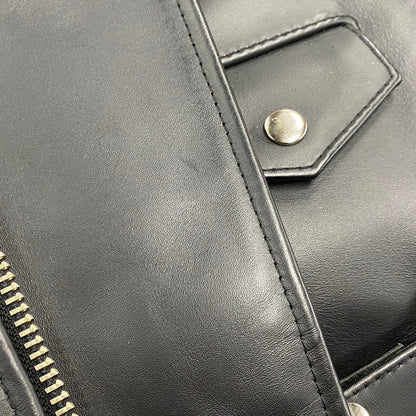 【中古品】【メンズ】 KADOYA カドヤ K'S LEATHER レザー DOUBLE RIDERS JACKET ダブルライダース ジャケット アウター 145-260512-ya-09-izu サイズ：S カラー：BLACK 万代Net店