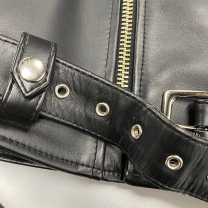 【中古品】【メンズ】 KADOYA カドヤ K'S LEATHER レザー DOUBLE RIDERS JACKET ダブルライダース ジャケット アウター 145-260512-ya-09-izu サイズ：S カラー：BLACK 万代Net店