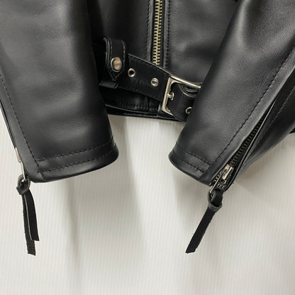【中古品】【メンズ】 KADOYA カドヤ K'S LEATHER レザー DOUBLE RIDERS JACKET ダブルライダース ジャケット アウター 145-260512-ya-09-izu サイズ：S カラー：BLACK 万代Net店