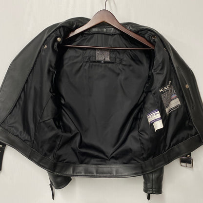【中古品】【メンズ】 KADOYA カドヤ K'S LEATHER レザー DOUBLE RIDERS JACKET ダブルライダース ジャケット アウター 145-260512-ya-09-izu サイズ：S カラー：BLACK 万代Net店
