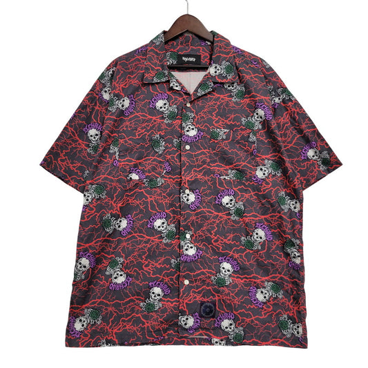 【中古品】【メンズ】 M&M エムアンドエム × MASSES マシス SHIRT S/S EL CHAVO ショートスリーブ シャツ エル チャボ 半袖 トップス 142-260512-as-09-izu サイズ：L カラー：マルチカラー 万代Net店