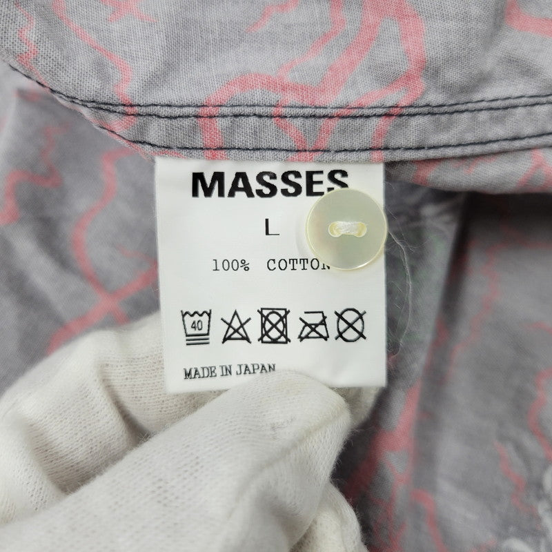 【中古品】【メンズ】 M&M エムアンドエム × MASSES マシス SHIRT S/S EL CHAVO ショートスリーブ シャツ エル チャボ 半袖 トップス 142-260512-as-09-izu サイズ：L カラー：マルチカラー 万代Net店