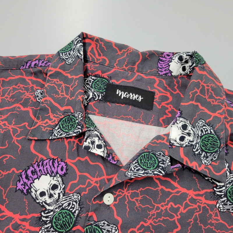 【中古品】【メンズ】 M&M エムアンドエム × MASSES マシス SHIRT S/S EL CHAVO ショートスリーブ シャツ エル チャボ 半袖 トップス 142-260512-as-09-izu サイズ：L カラー：マルチカラー 万代Net店