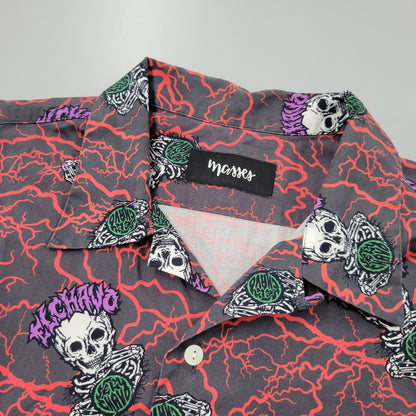 【中古品】【メンズ】 M&M エムアンドエム × MASSES マシス SHIRT S/S EL CHAVO ショートスリーブ シャツ エル チャボ 半袖 トップス 142-260512-as-09-izu サイズ：L カラー：マルチカラー 万代Net店