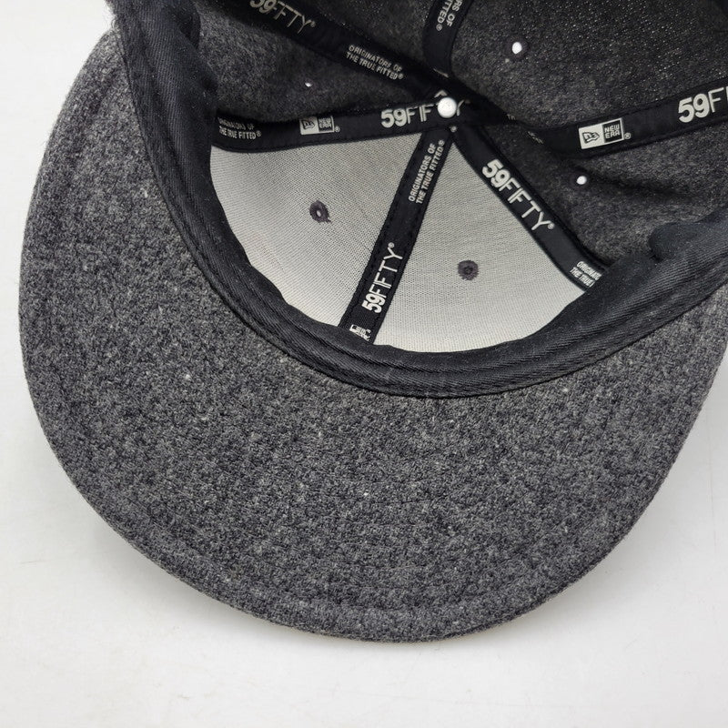 【中古品】【メンズ/レディース】 Supreme シュプリーム × WOOLRICH ウールリッチ × NEW ERA ニューエラ BOX LOGO CAP ボックスロゴキャップ 帽子 185-260512-as-23-izu サイズ：7 5/8（60.6cm） カラー：ダークグレー 万代Net店