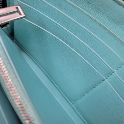 【中古品】【メンズ/レディース】 TIFFANY&Co. ティファニー LEATHER LONG WALLET レザー ロングウォレット L字ファスナー 長財布 181-260512-as-21-izu カラー：ブラック 万代Net店