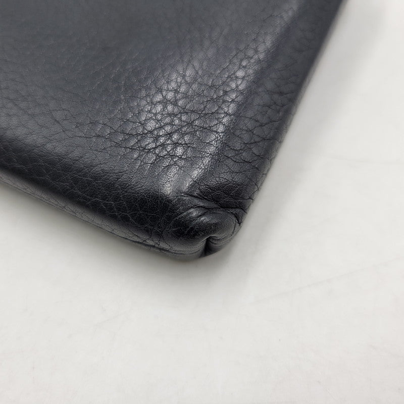 【中古品】【メンズ/レディース】 TIFFANY&Co. ティファニー LEATHER LONG WALLET レザー ロングウォレット L字ファスナー 長財布 181-260512-as-21-izu カラー：ブラック 万代Net店